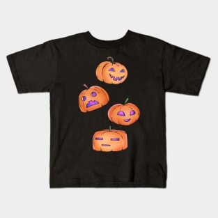 Cute Halloween Pumpkin Kids T-Shirt